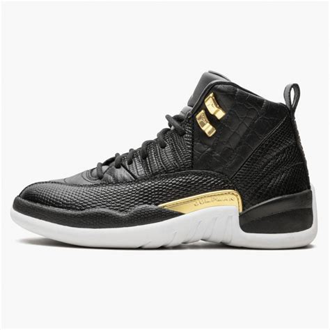 Air Jordan 12 Retro Reptile Women’s Black/Metallic Gold/White